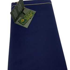 Loro Piana Four Seasons Super 130s Extrafine Merino Wool Fabric Navy Blue Italy